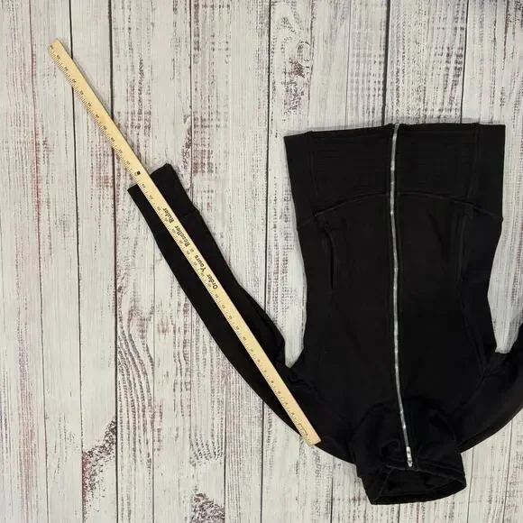 Lululemon Black Funnel Neck Full Zip Jacket Size 4 - Picture 9 of 10